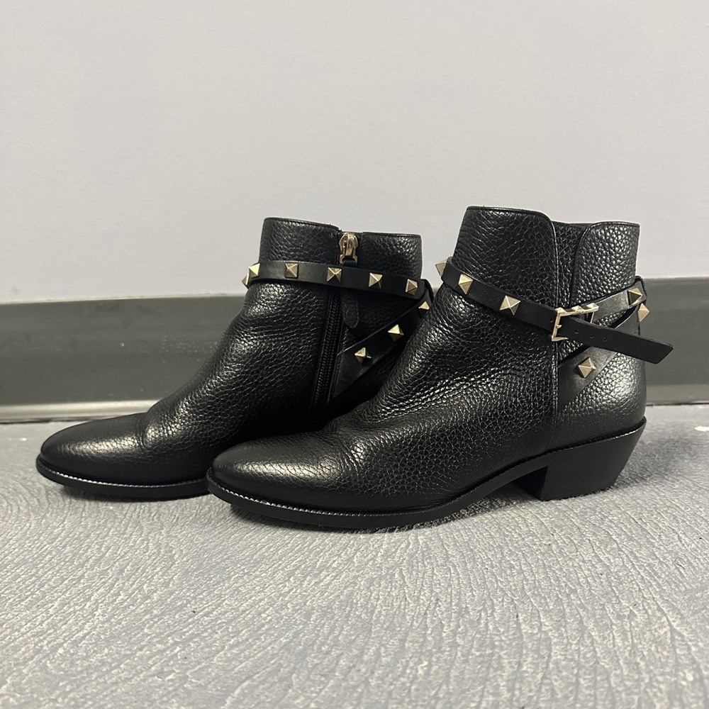 Valentino Rock Stud Moto Bootie